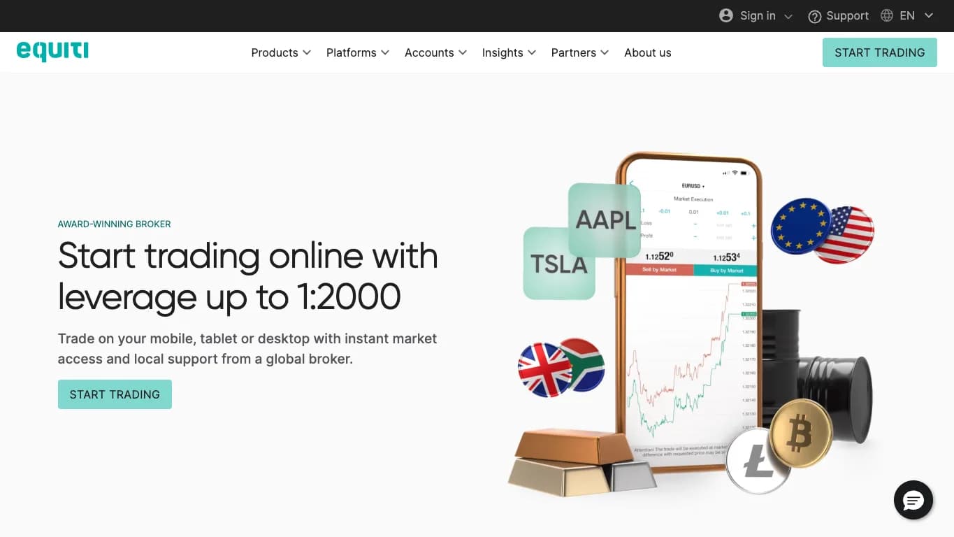 Equiti website