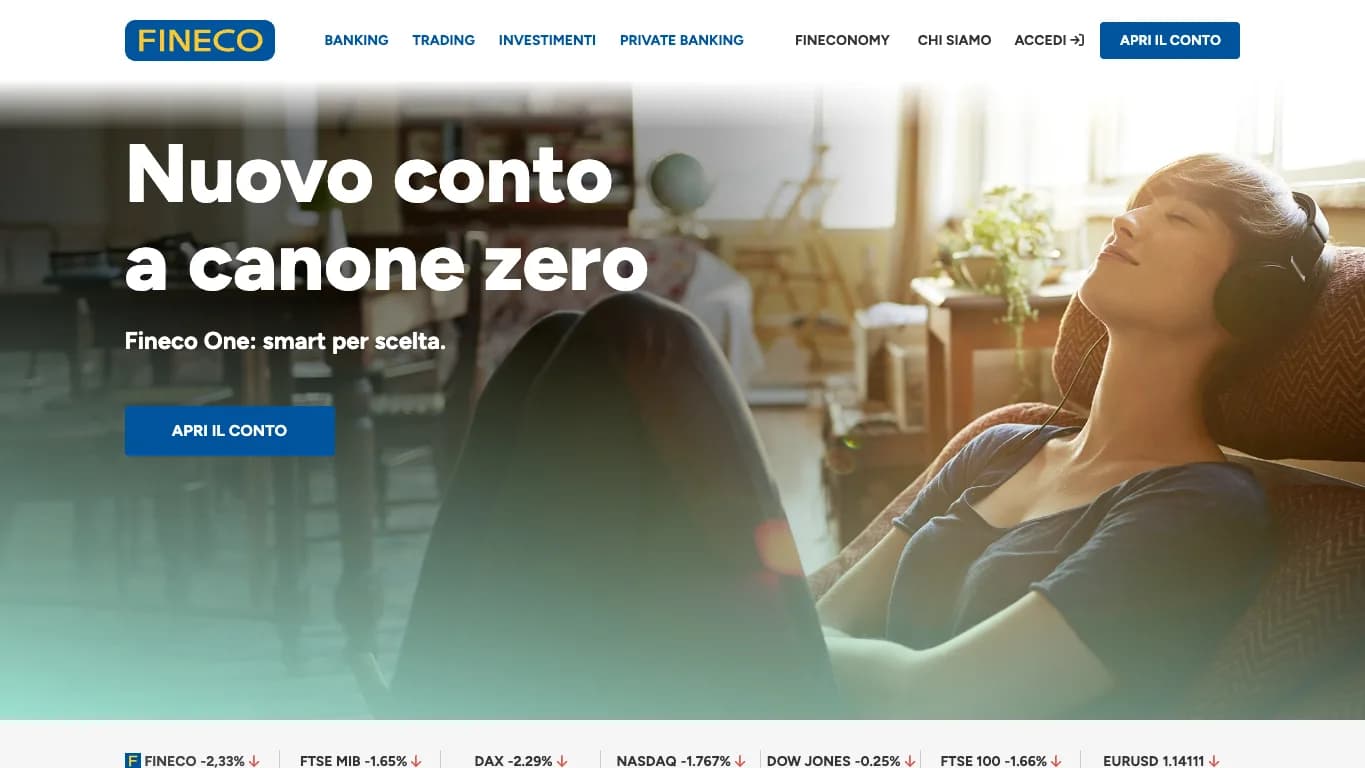 Fineco Bank website
