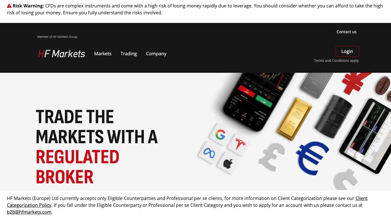 HFM (HotForex) website