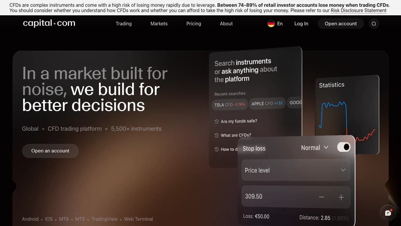 Capital.com website