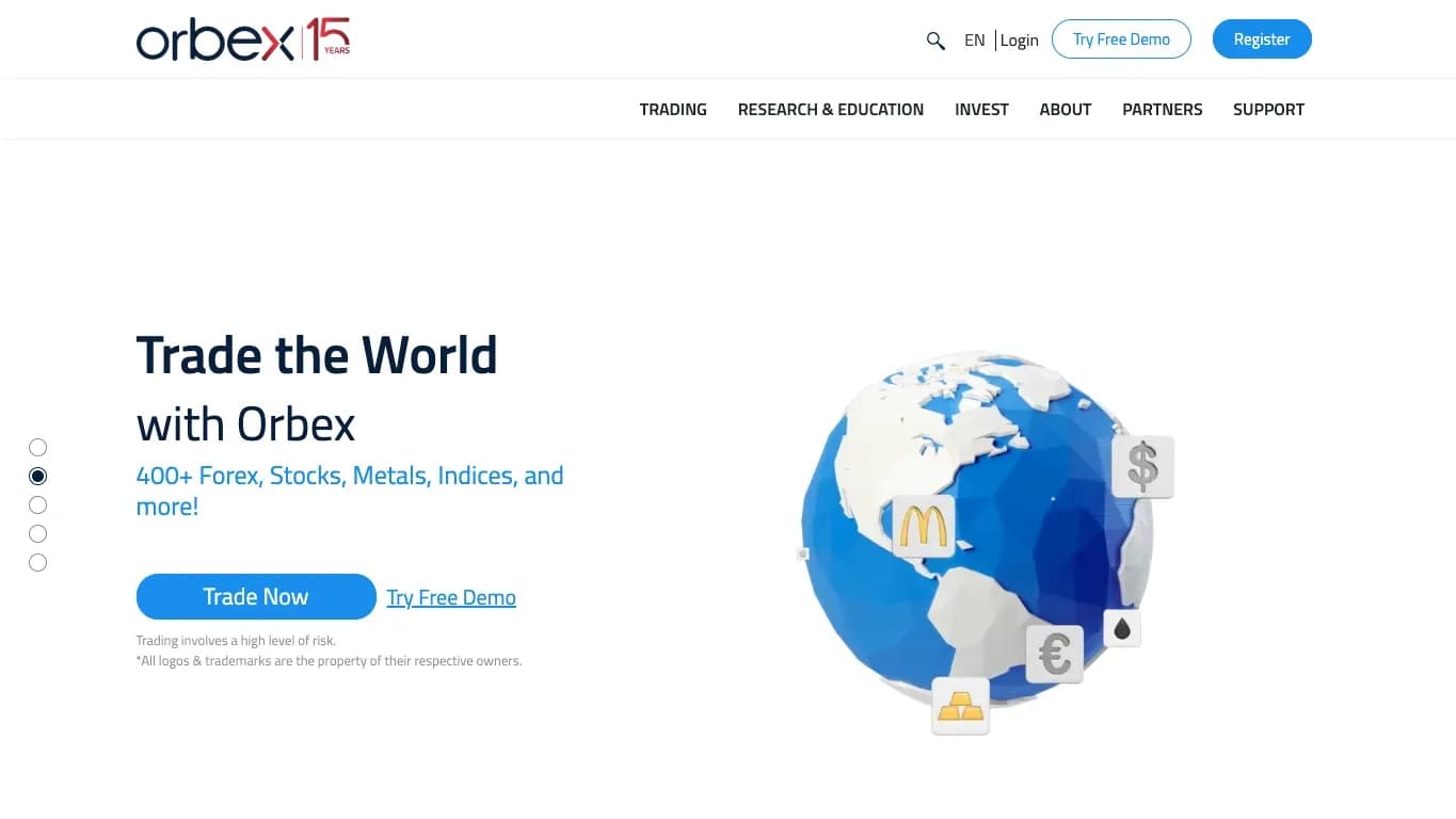 Orbex website