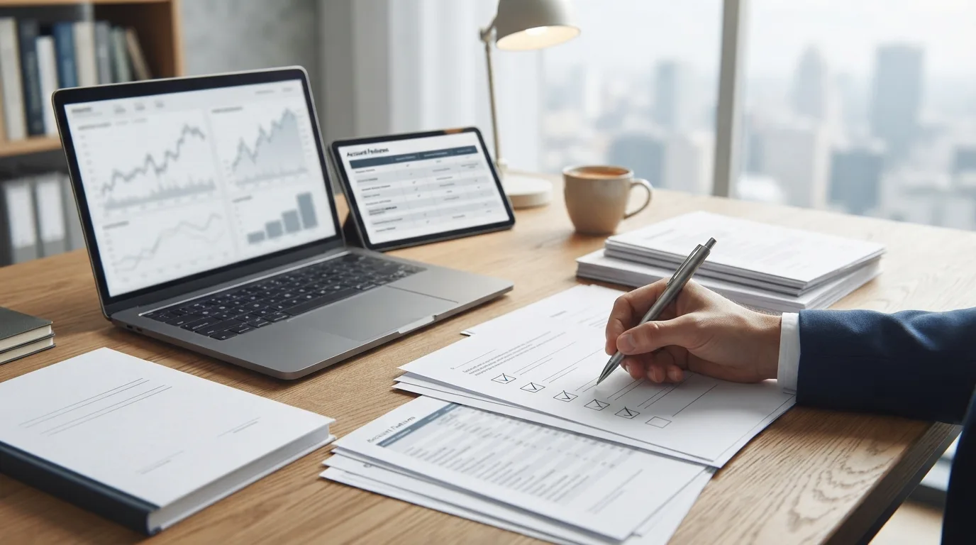 ETF and portfolio diversification checklist workspace